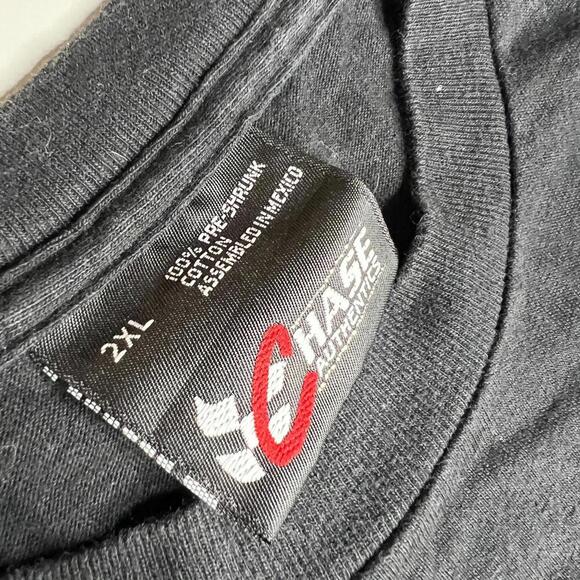 Vintage 2000s Dale Earnhardt NASCAR T-Shirt 2XL Black Chase Authentics Racing - Picture 5 of 7